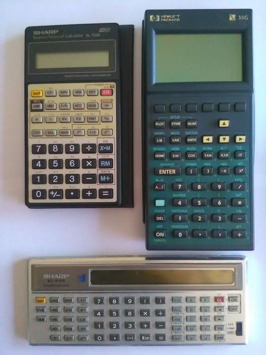 Other Scientific Instruments VINTAGE CALCULATOS 1 HP 38G AND 2